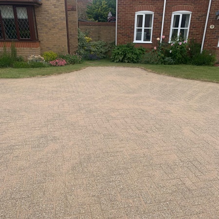 Driveway after being cleaned